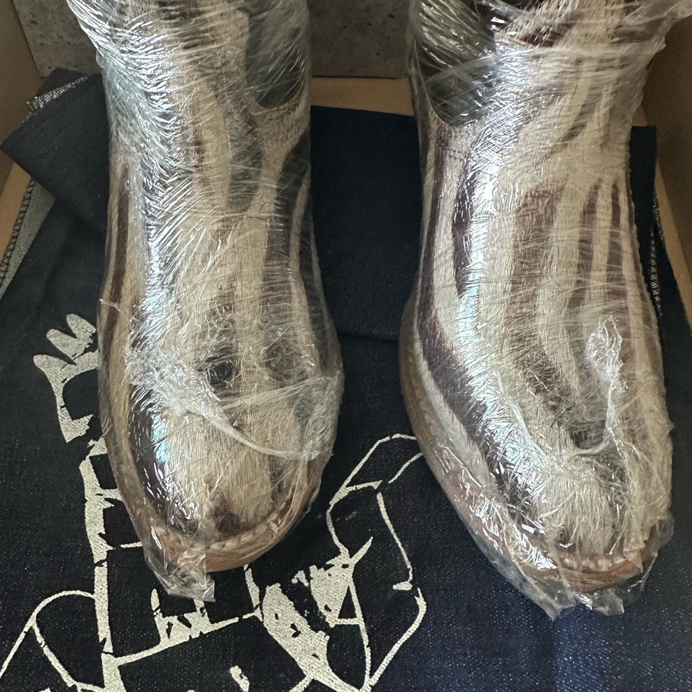 Freebird by Steven OG Whisper Boots in Brown Multi Animal Print Calf Hair BNIB - Picture 9 of 13
